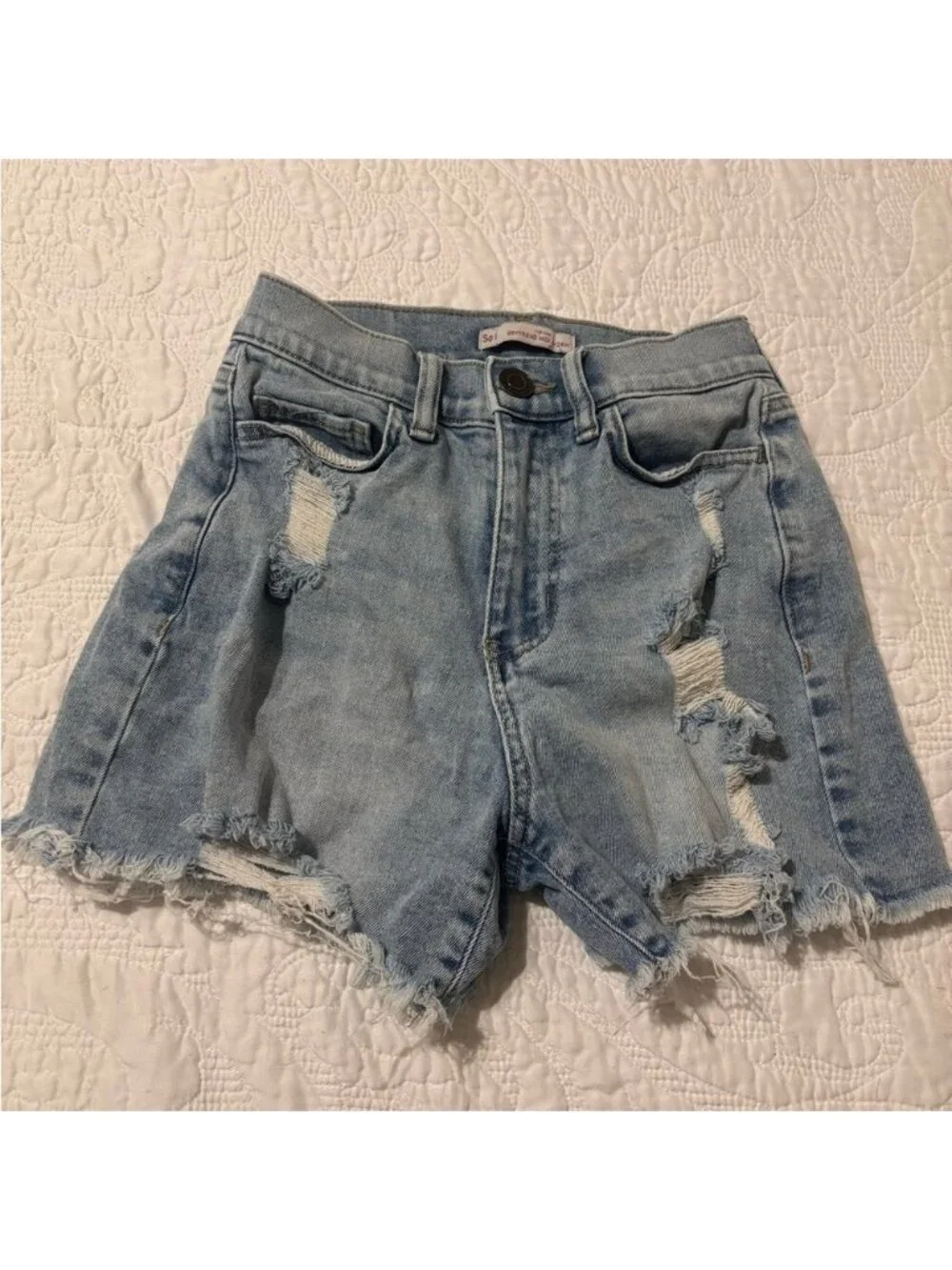 So Women's Light Blue Boyfriend Jeans shirts size 24